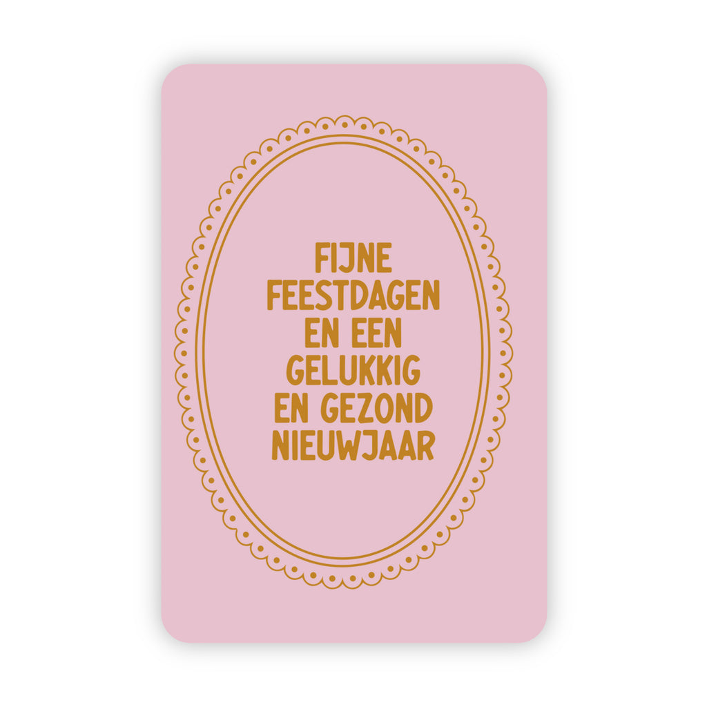 Kerstkaarten | Set van 20 met goudfolie