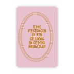 Kerstkaarten | Set van 20 met goudfolie