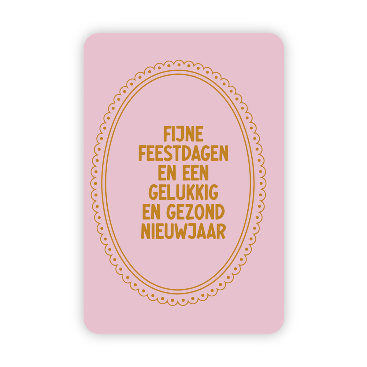 Kerstkaarten | Set van 20 met goudfolie