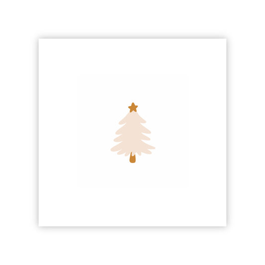 Dubbele kerstkaart | Blanco kerstboom
