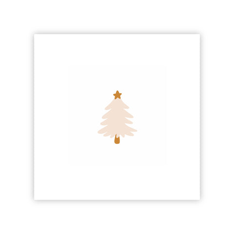 Dubbele kerstkaart | Blanco kerstboom