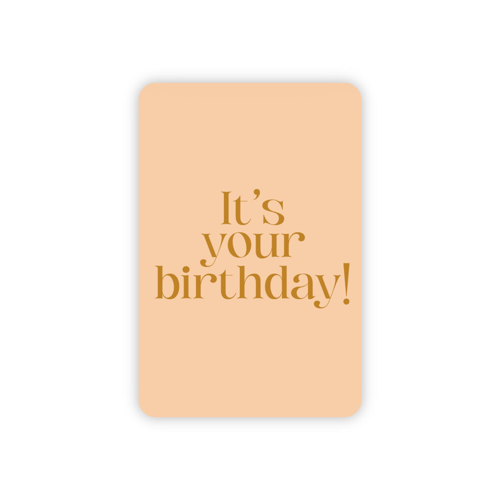 Minikaart | It’s your birthday goudfolie