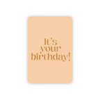 Minikaart | It’s your birthday goudfolie