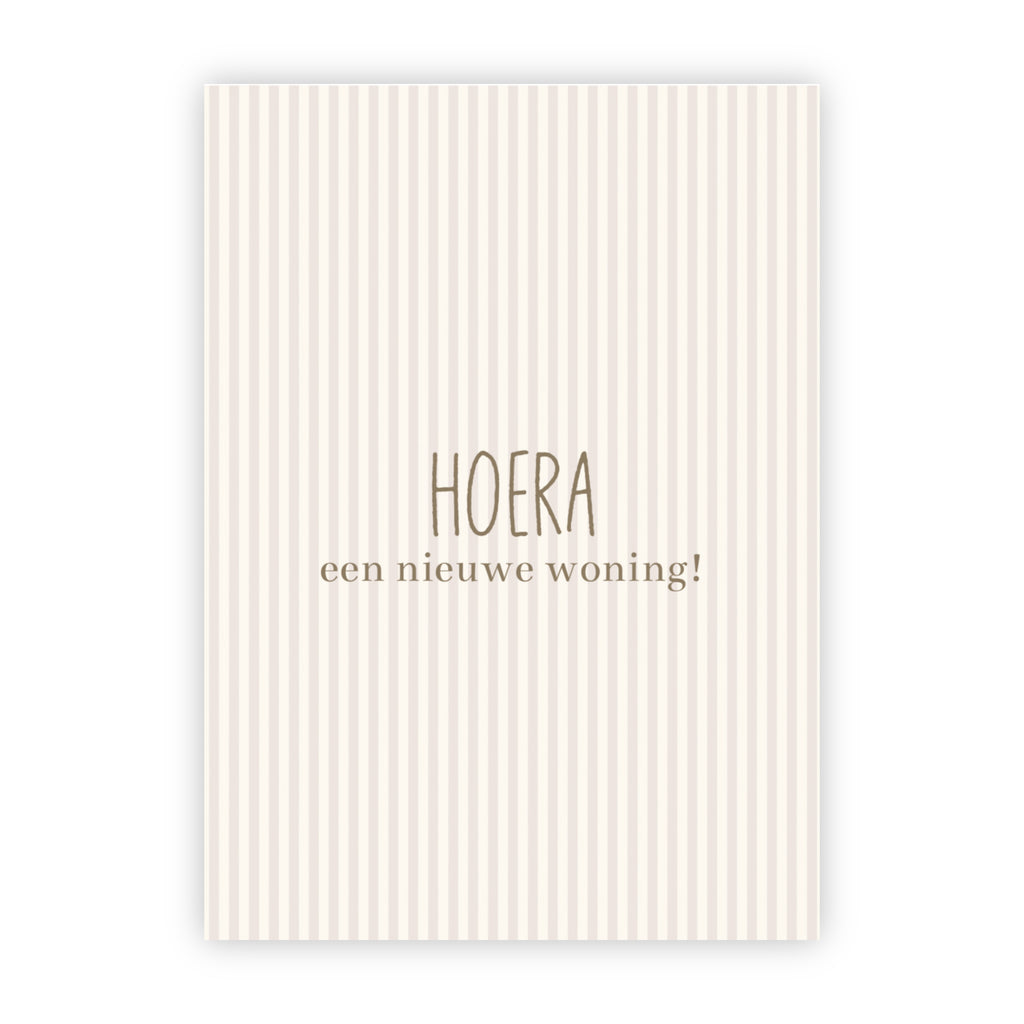 Dubbele wenskaart | Hoera getrouwd