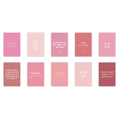 Dubbele kaarten | Set van 10 verjaardagskaarten