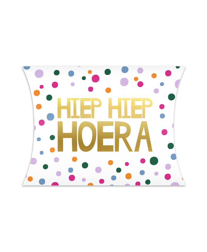 Gondeldoosje | Hiep hiep hoera goudfolie