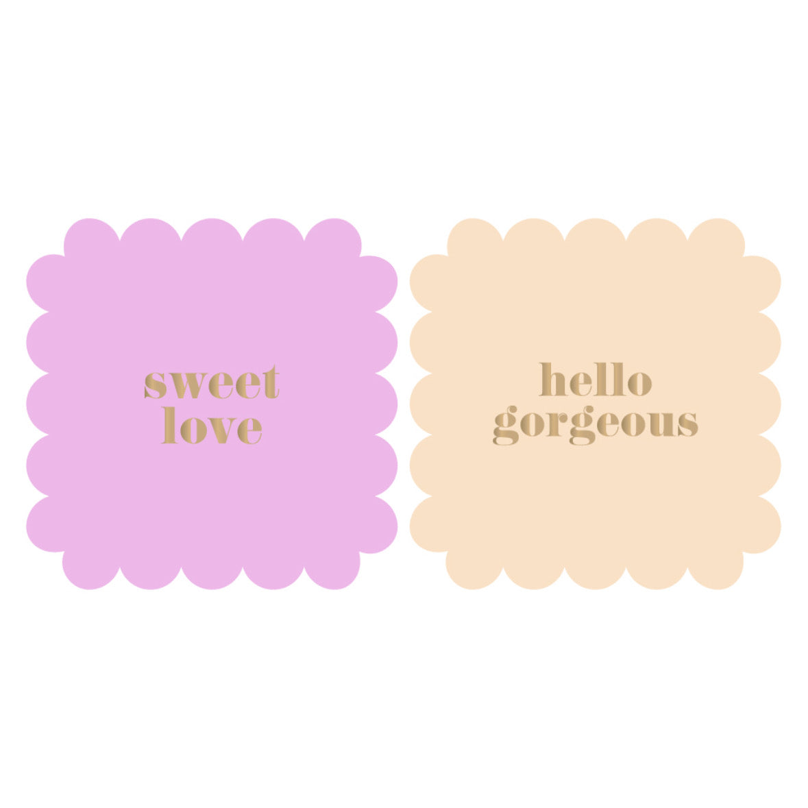 Cadeaustickers | Sweet 10 stuks goudfolie
