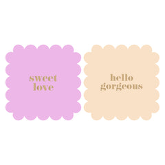 Cadeaustickers | Sweet 10 stuks goudfolie