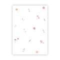 Dubbele wenskaart | Blanco bloemen