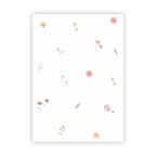 Dubbele wenskaart | Blanco bloemen