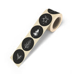 Cadeaustickers | Kerst 10 stuks goudfolie