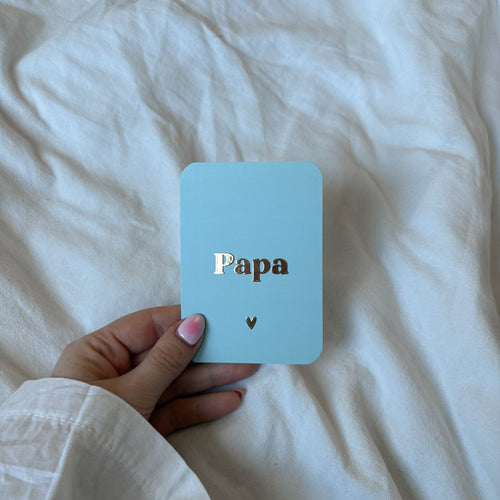 Minikaart | Papa goudfolie