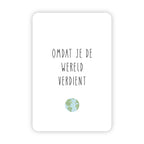 Minikaart | Omdat je de wereld verdient