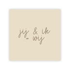 Forex tegeltje | Jij & ik = wij