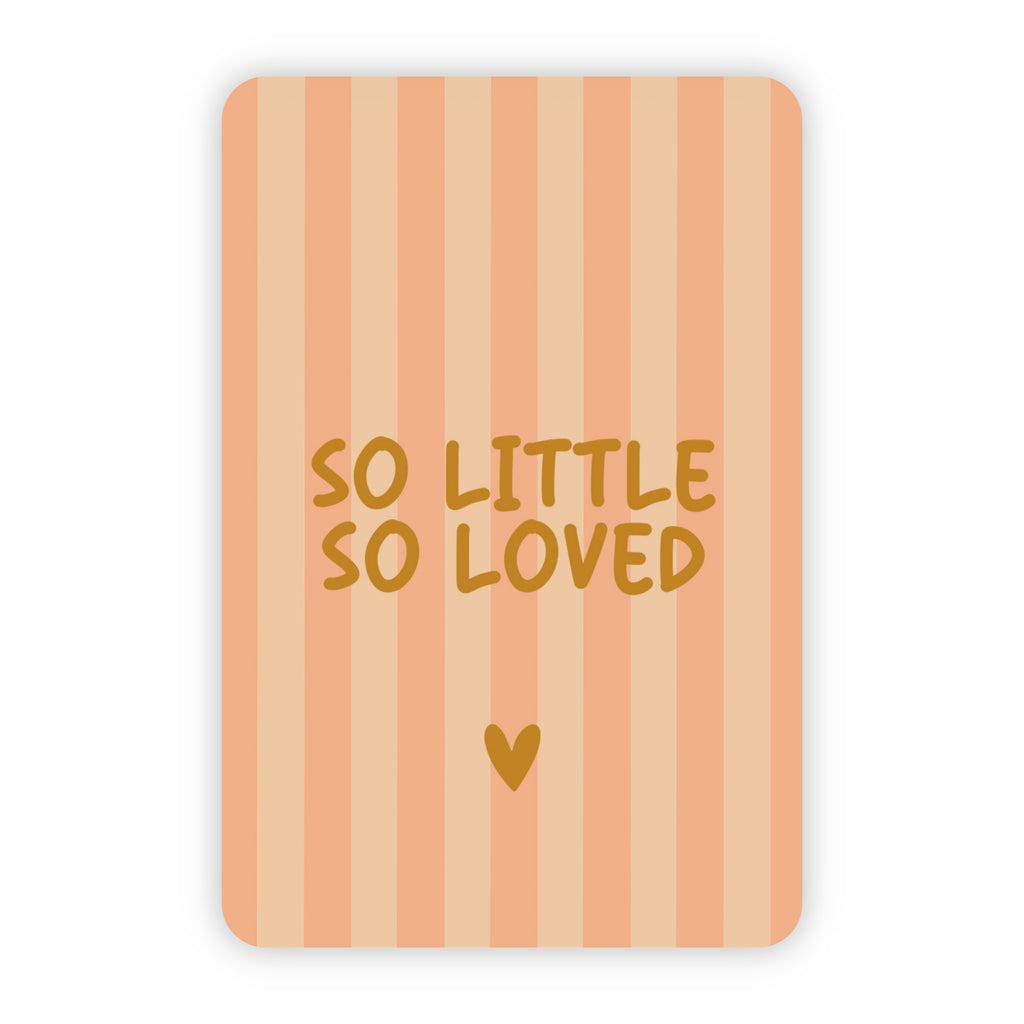Wenskaart | So little so loved goudfolie