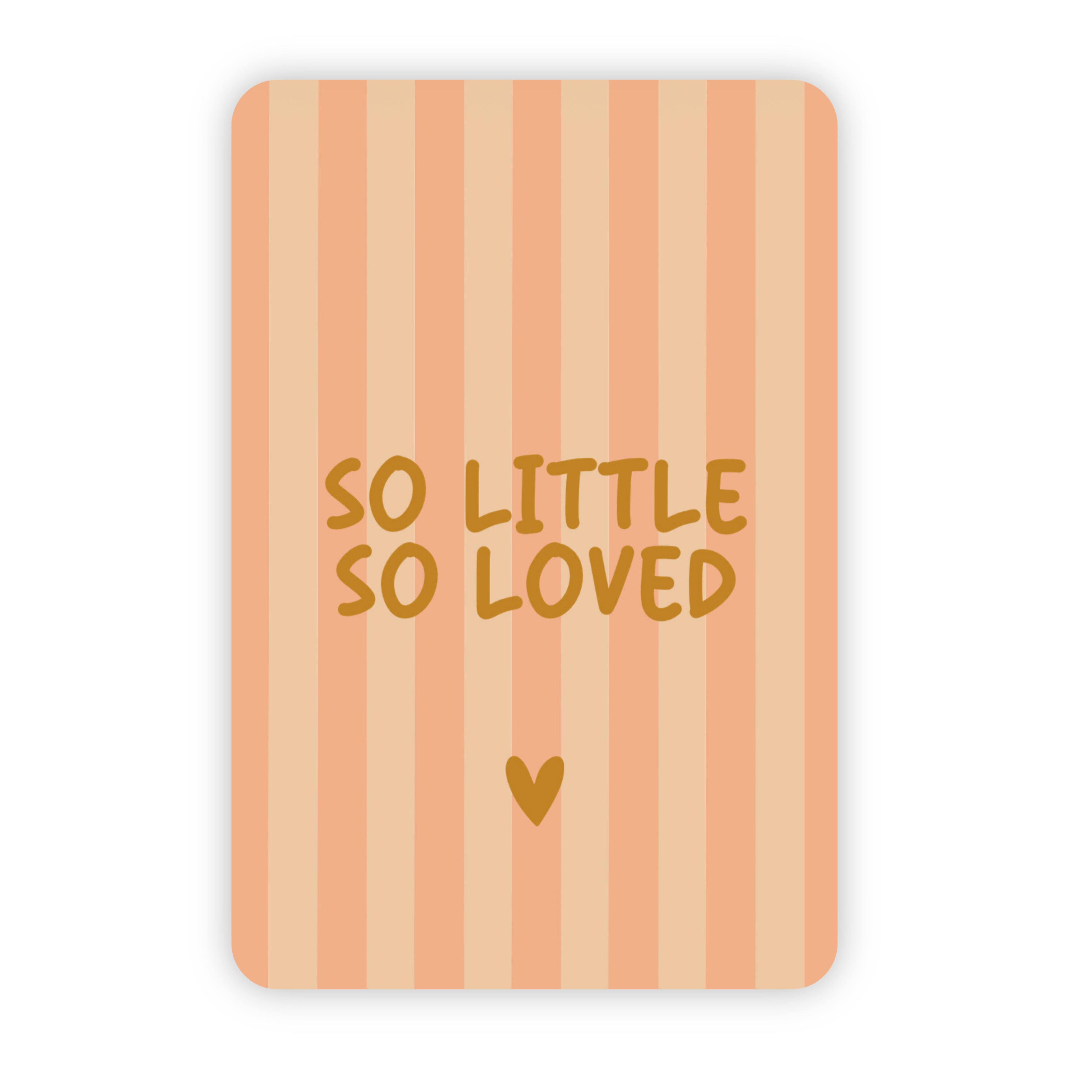 Wenskaart | So little so loved goudfolie