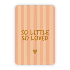 Wenskaart | So little so loved goudfolie