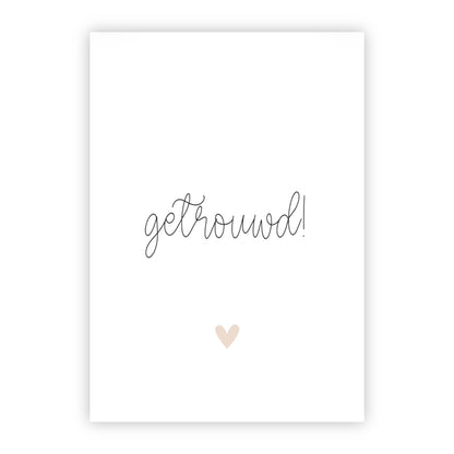 Wenskaart | Getrouwd