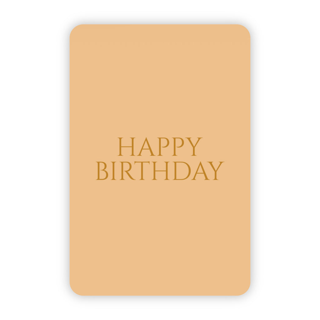 Wenskaart | Happy birthday goudfolie
