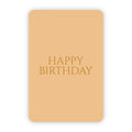 Wenskaart | Happy birthday goudfolie