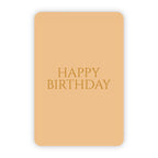 Wenskaart | Happy birthday goudfolie