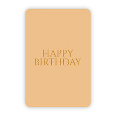 Wenskaart | Happy birthday goudfolie