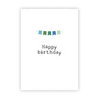 Dubbele wenskaart | Happy birthday