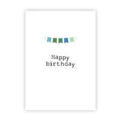 Dubbele wenskaart | Happy birthday