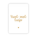 Wenskaarten | Set van 10 met goudfolie