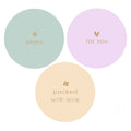 Cadeaustickers | Enjoy 10 stuks goudfolie
