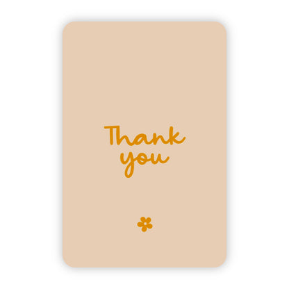 Wenskaart | Thank you goudfolie