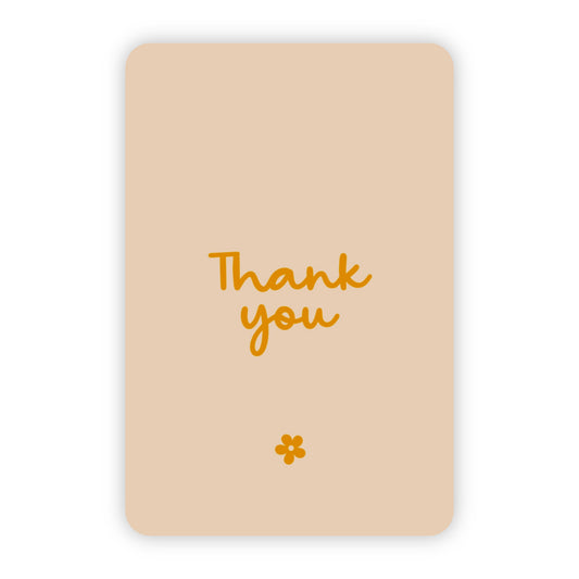 Wenskaart | Thank you goudfolie