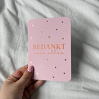 Wenskaart | Bedankt voor alles goudfolie