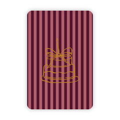 Wenskaart | Blanco taart goudfolie