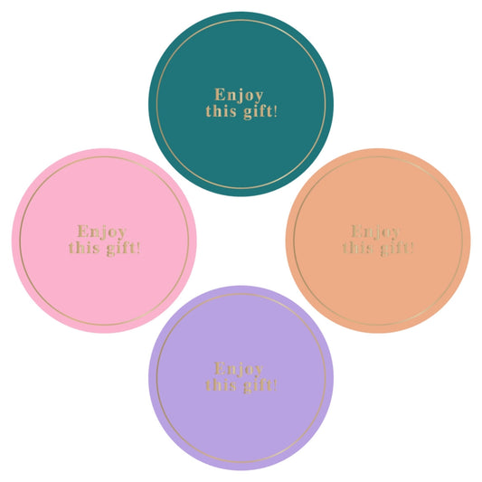 Cadeaustickers | Enjoy 10 stuks goudfolie