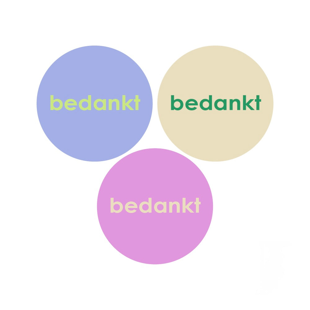 Cadeaustickers | Bedankt 10 stuks