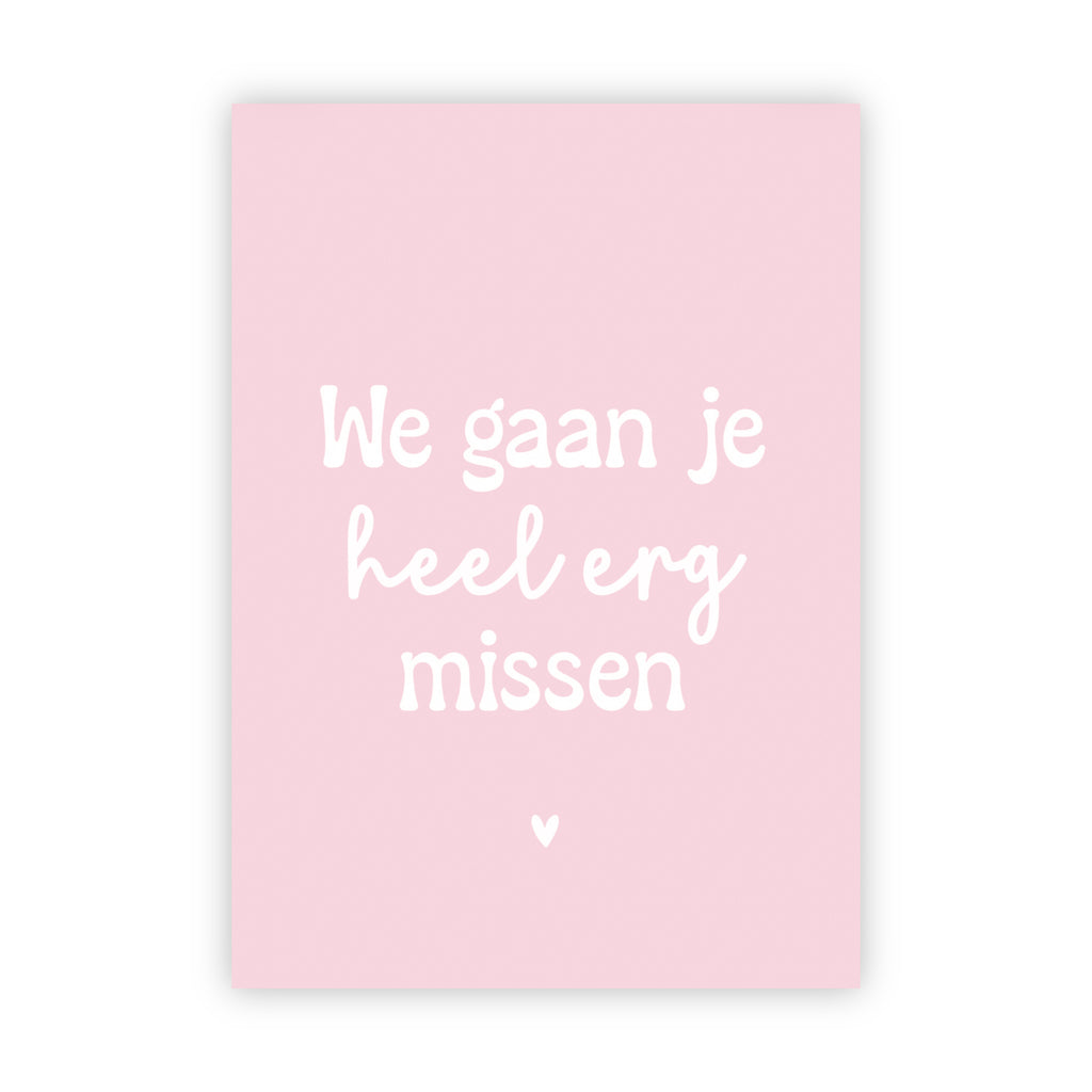 Dubbele kaarten | Set van 10 afscheid collega kaarten