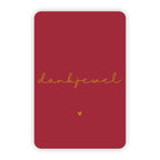 Wenskaart | Dankjewel goudfolie