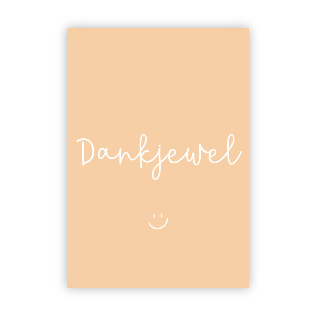 Dubbele wenskaart | Dankjewel