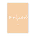 Dubbele wenskaart | Dankjewel