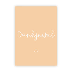 Dubbele wenskaart | Dankjewel