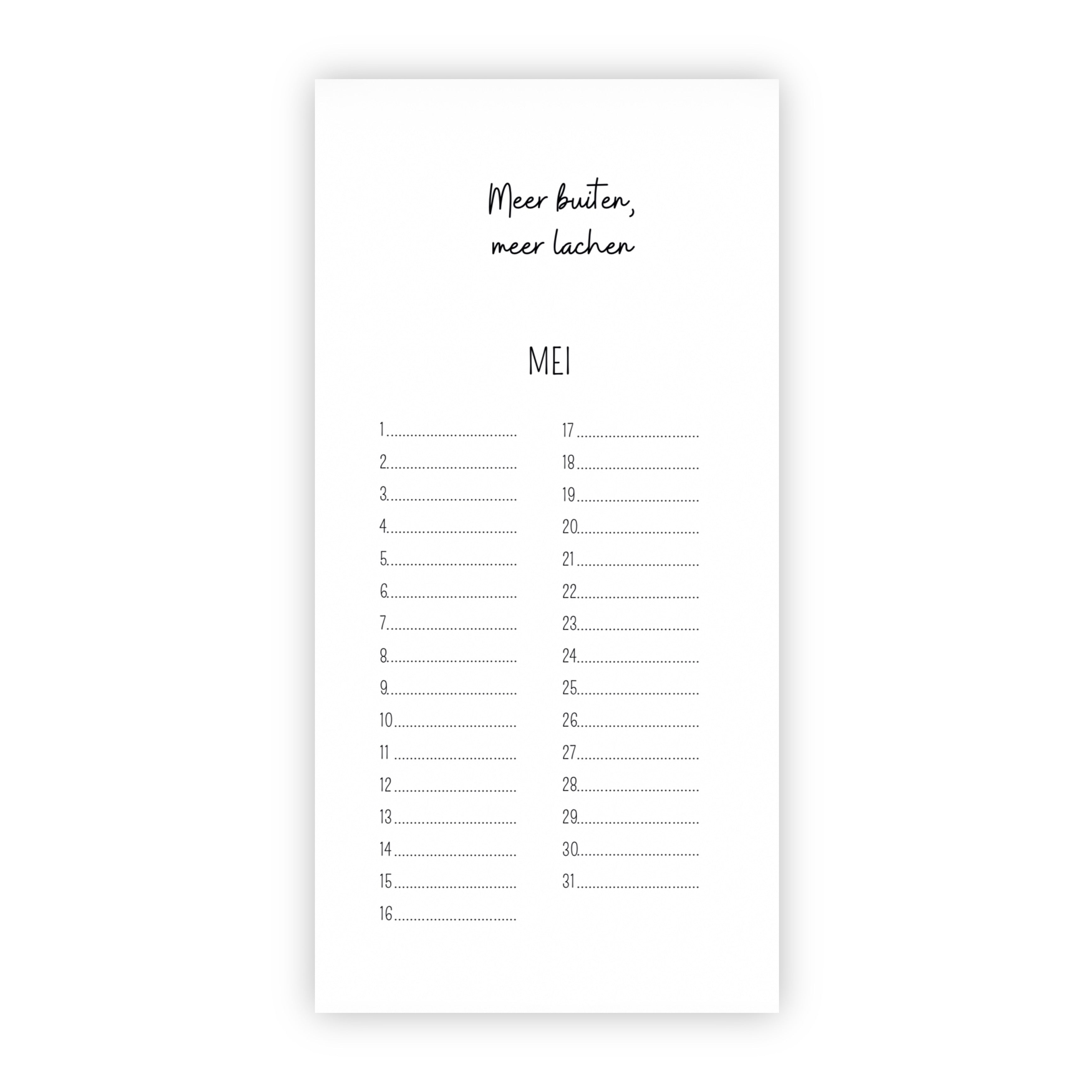 Verjaardagskalender | Taart, slingers en een lach