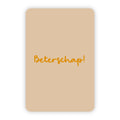 Minikaart | Beterschap goudfolie