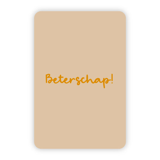 Minikaart | Beterschap goudfolie