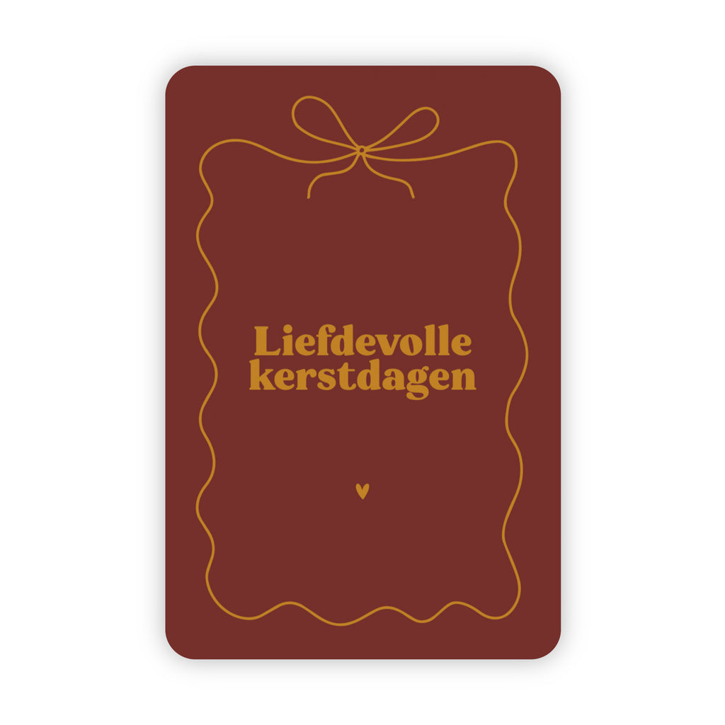 Kerstkaarten | Set van 20 met goudfolie