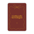 Kerstkaart goudfolie | Liefdevolle kerstdagen