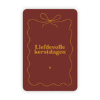 Kerstkaarten | Set van 20 met goudfolie