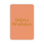 Wenskaart | Gefeli vriendin goudfolie