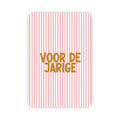 Wenskaart | Voor de jarige goudfolie