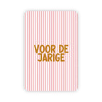 Wenskaart | Voor de jarige goudfolie